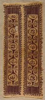 Fragment, Sleeve Ornament from a Tunic, 400s - 600s. Creator: Unknown.