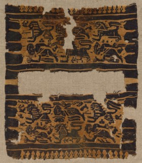 Fragment, Sleeve Ornament from a Tunic, early 600s. Creator: Unknown.