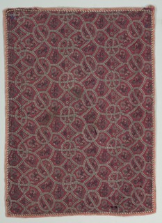 Fragment, Snakes and Flowers, 1790-1810. Creator: Unknown.