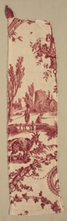 Fragments of Copperplate Printed Cotton, c. 1789. Creator: Christophe Philippe Oberkampf (French, 1738-1815), firm of ; Jean-Baptiste Marie Hüet (French, 1745-1811).