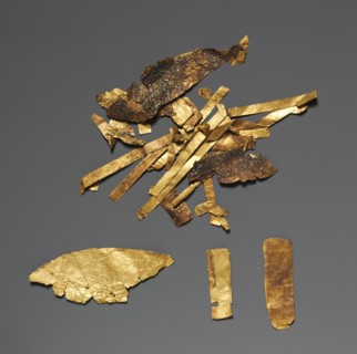 Fragments of Decoration from Funerary Equipment, 2040-1648 BC. Creator: Unknown.