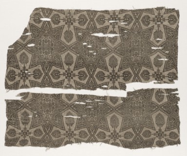 Fragments with Eight-Pointed Star (Two Pieces), 1100s. Creator: Unknown.