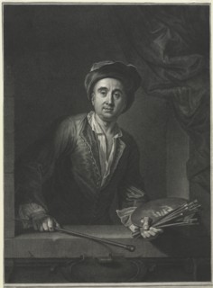François de Troy, after a Self-Portrait. Creator: Pierre Drevet (French, 1663-1738).