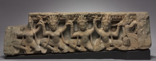Frieze with Apsaras, late 1100s. Creator: Unknown.