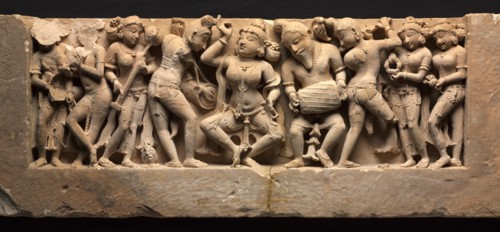 Frieze with Dancer and Musicians, c. 973. Creator: Unknown.
