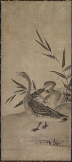 Geese, Muromachi period, 1392-1573. Creator: Soami (Japanese, d. 1525), circle of.