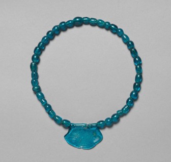 Glass Beads with Pendant, 57 B.C. - A.D. 668. Creator: Unknown.