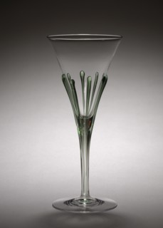 Goblet, c. 1900. Creator: Harry Powell (British, 1835-1922); Whitefriars Glasshouse (British).