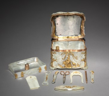 Gold and Mother-of-Pearl Box, c. 1765. Creator: Unknown.