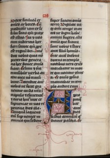 Gospel Book with Evangelist Portraits: Decorated Initial, c. 1480. Creator: Hausbuch Master (German).