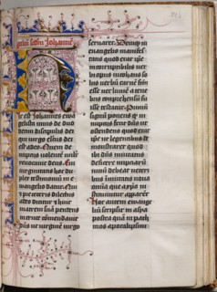 Gospel Book with Evangelist Portraits: Decorated Initial, c. 1480. Creator: Hausbuch Master (German).
