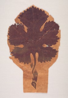 Grape Leaves from a Curtain, 400s-500s. Creator: Unknown.