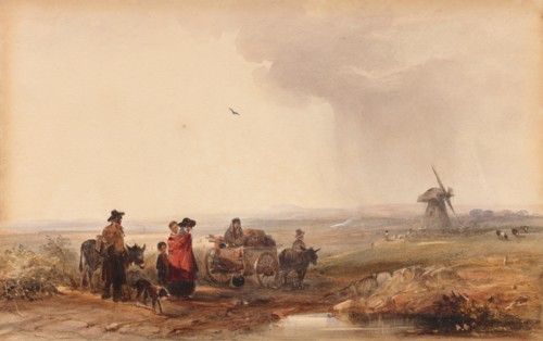 Gypsy Camp, Holland, 1800s. Creator: George Bryant Campion (British, 1795-1870).