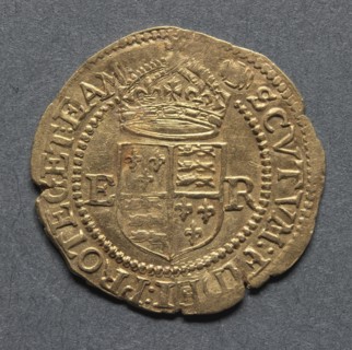 Halfcrown (reverse), 1583-1603. Creator: Unknown.