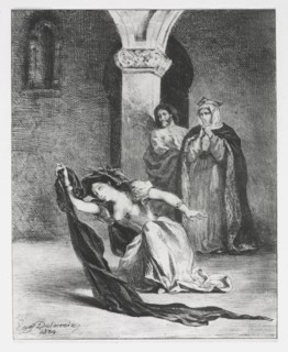 Hamlet: The Chant of Ophelia, 1834. Creator: Eugène Delacroix (French, 1798-1863).