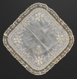 Handkerchief, 1800s. Creator: Unknown.