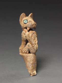 Handle of a Throwing Stick, c. 700-900. Creator: Unknown.