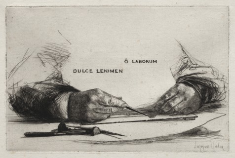 Hands Etching, 1865. Creator: Francis Seymour Haden (British, 1818-1910).