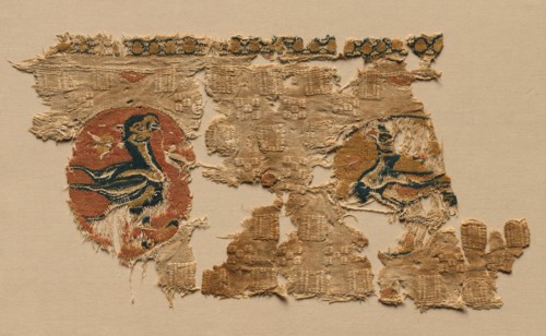 Hanging with birds in roundels, 800s. Creator: Unknown.