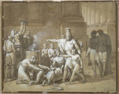 Hannibal Swearing Eternal Enmity toward Rome, c. 1808. Creator: Unknown.