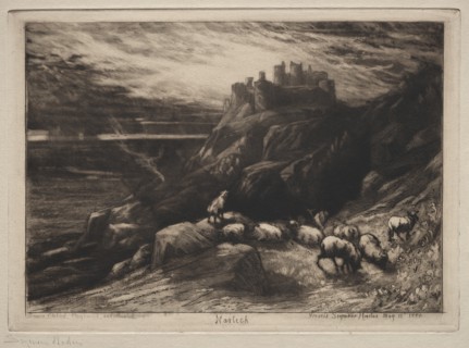Harlech, 1880. Creator: Francis Seymour Haden (British, 1818-1910).