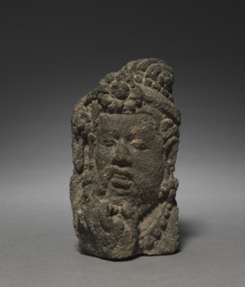 Head of a "Bearded Man", c. 800s. Creator: Unknown.