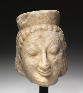 Head of a Sphinx, 540-520 BC. Creator: Unknown.