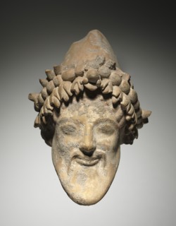 Head of Bearded Dionysus, 6th Century BC. Creator: Unknown.