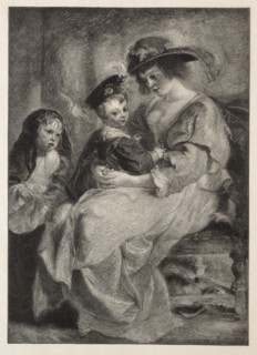 Helen Fourment and her Children, 1894. Creator: Timothy Cole (American, 1852-1931).