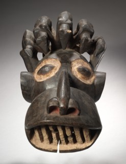 Helmet Mask, early 1900s. Creator: Unknown.