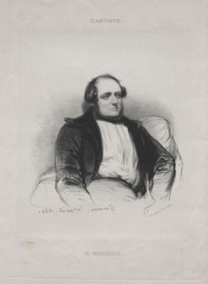 Henri (Bonaventure) Monnier, 1840. Creator: Paul Gavarni (French, 1804-1866).