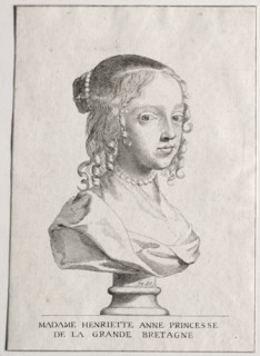 Henriette-Marie dAngleterre, duchess dOrleans. Creator: Claude Mellan (French, 1598-1688).