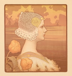 Her Most Gracious Majesty Queen Wilhelmina (Sa Très Gracieuse Majesté La Reine Wilhelmine), 1901. Creator: Paul Berthon (French, 1872-1909).