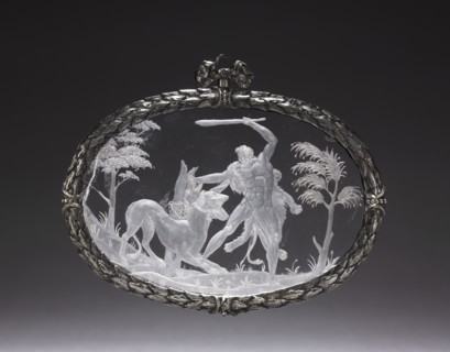 Hercules Conquering Cerberus, before 1584. Creator: Annibale Fontana (Italian, 1540-1587), attributed to.