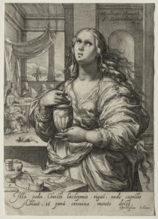 Heroines of the New Testament: Mary Magdalen. Creator: Jan Saenredam (Dutch, 1565-1607).