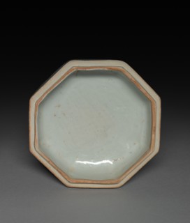 Hexagonal Covered Box with Lions in Relief: Qingbai Ware, 1300-1325. Creator: Unknown.