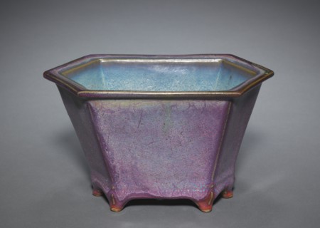 Hexagonal Flower Pot, 1300s-1400s. Creator: Unknown.