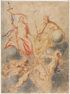 Holy Trinity, c. 1647. Creator: Theodor van Thulden (Flemish, 1606-1669).