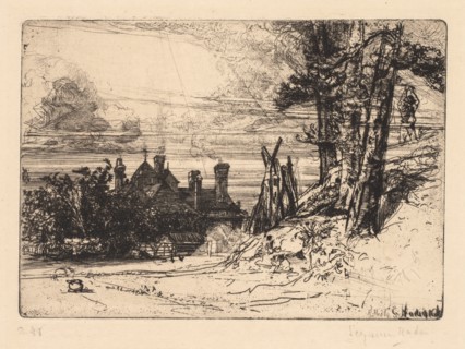 Horsley?s House at Willesley, 1865. Creator: Francis Seymour Haden (British, 1818-1910).