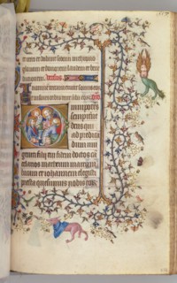 Hours of Charles the Noble, King of Navarre (1361-1425), , fol. 273r, The Four Evangelists, c. 1405. Creator: Master of the Brussels Initials and Associates (French).