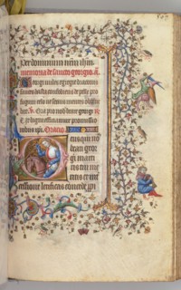 Hours of Charles the Noble, King of Navarre (1361-1425), fol. 278r, St. George, c. 1405. Creator: Master of the Brussels Initials and Associates (French).