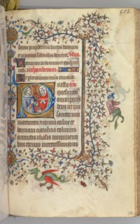 Hours of Charles the Noble, King of Navarre (1361-1425), fol. 281r, SS. Cosmas and Damien, c. 1405. Creator: Master of the Brussels Initials and Associates (French).