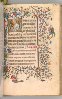 Hours of Charles the Noble, King of Navarre (1361-1425), fol. 283r, St. Lazarus, c. 1405. Creator: Master of the Brussels Initials and Associates (French).