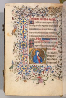 Hours of Charles the Noble, King of Navarre (1361-1425), fol. 304v, St. Martha, c. 1405. Creator: Master of the Brussels Initials and Associates (French).