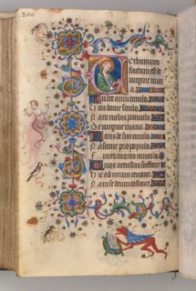 Hours of Charles the Noble, King of Navarre (1361-1425): fol. 102v, Text, c. 1405. Creator: Master of the Brussels Initials and Associates (French).