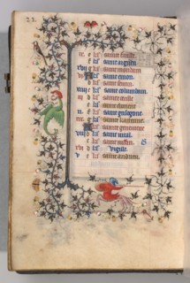 Hours of Charles the Noble, King of Navarre (1361-1425): fol. 11v, November, c. 1405. Creator: Master of the Brussels Initials and Associates (French).