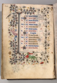 Hours of Charles the Noble, King of Navarre (1361-1425): fol. 12v, December, c. 1405. Creator: Master of the Brussels Initials and Associates (French).