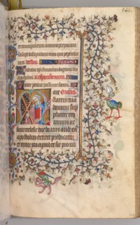 Hours of Charles the Noble, King of Navarre (1361-1425): fol. 265r, St. Andrew, c. 1405. Creator: Master of the Brussels Initials and Associates (French).
