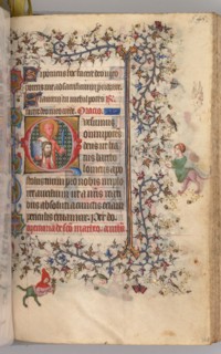Hours of Charles the Noble, King of Navarre (1361-1425): fol. 267r, St. Bartholomew, c. 1405. Creator: Master of the Brussels Initials and Associates (French).