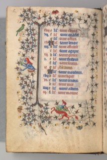 Hours of Charles the Noble, King of Navarre (1361-1425): fol. 3v, March, c. 1405. Creator: Master of the Brussels Initials and Associates (French).
